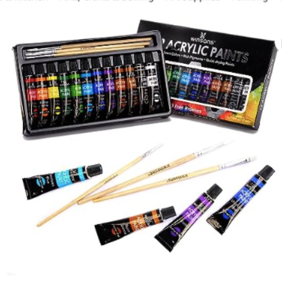 New WINSONS professional non-toxic Acrylic Paint Set - Picture 3 of 3